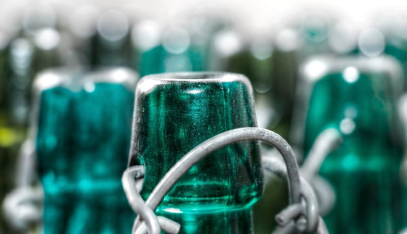 Upcycled Glass Bottle Vase